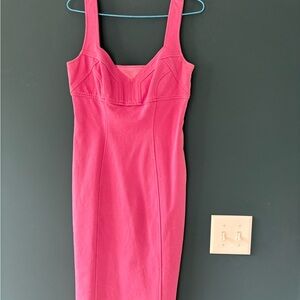 Elegant Pink Sleeveless Dress